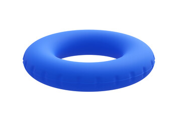 Inflatable ring isolated on white background. 3d rendering