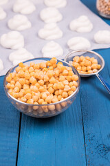 The concept of making homemade vegan marshmallows using Aquafaba from chickpea broth. The use of vegetable proteins in vegan dishes