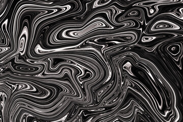 Abstract black liquid marble