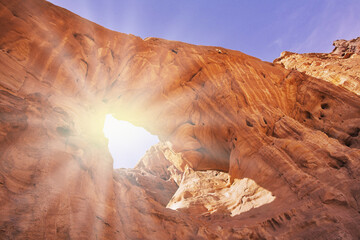 Natural erosive arch