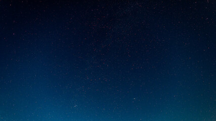 A lot of stars, the Milky Way and the Andromeda galaxy.