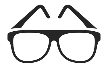 Specs icon, eye glasses vector cartoon