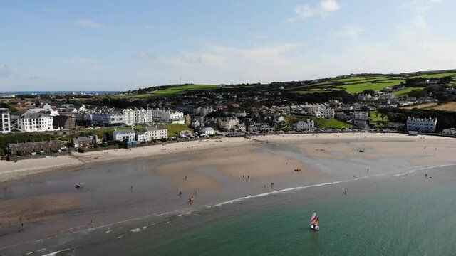 Port Erin Beach, Isle of Man Aerial View