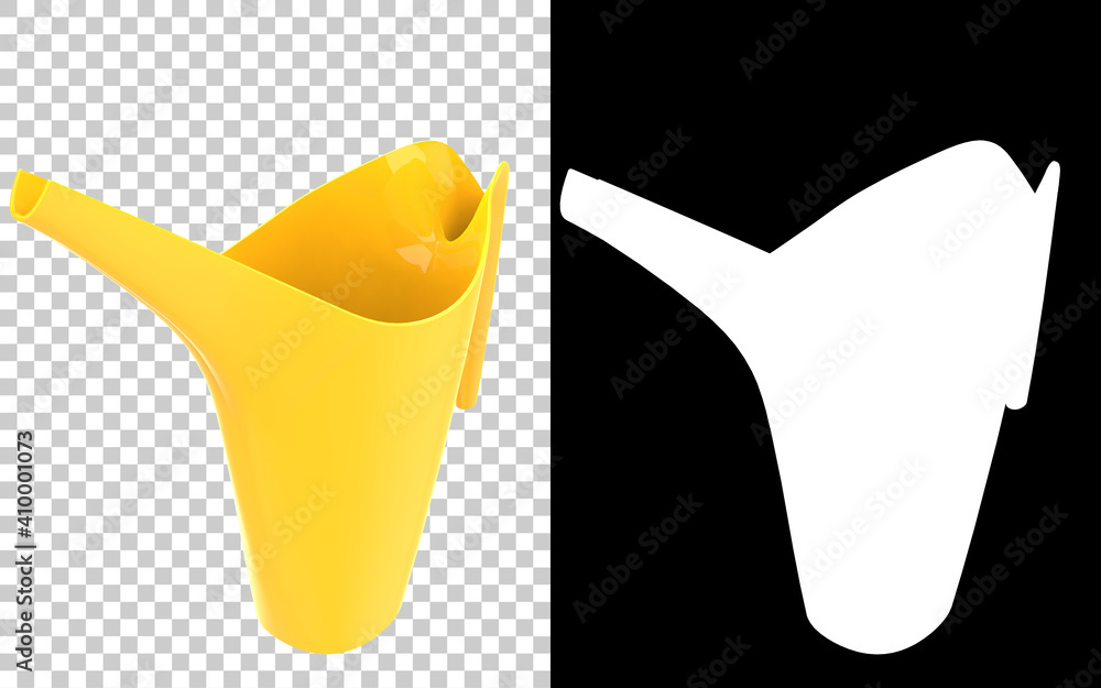 Poster watering can isolated on background with mask. 3d rendering - illustration