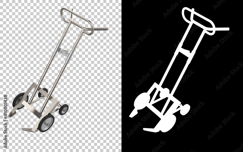 Poster gardening tool isolated on background with mask. 3d rendering - illustration