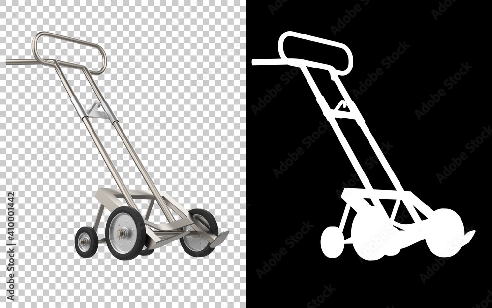 Poster gardening tool isolated on background with mask. 3d rendering - illustration