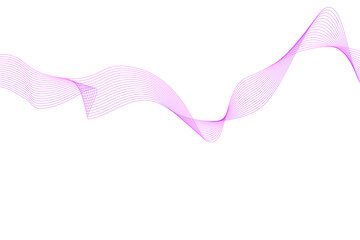 Abstract background design illustration. Purple and Pink wavy curve graphic. Future geometric patterns. On isolated white background. EPS10 Vector.