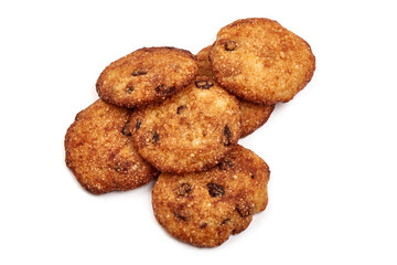 Corn cookies, isolated on white background