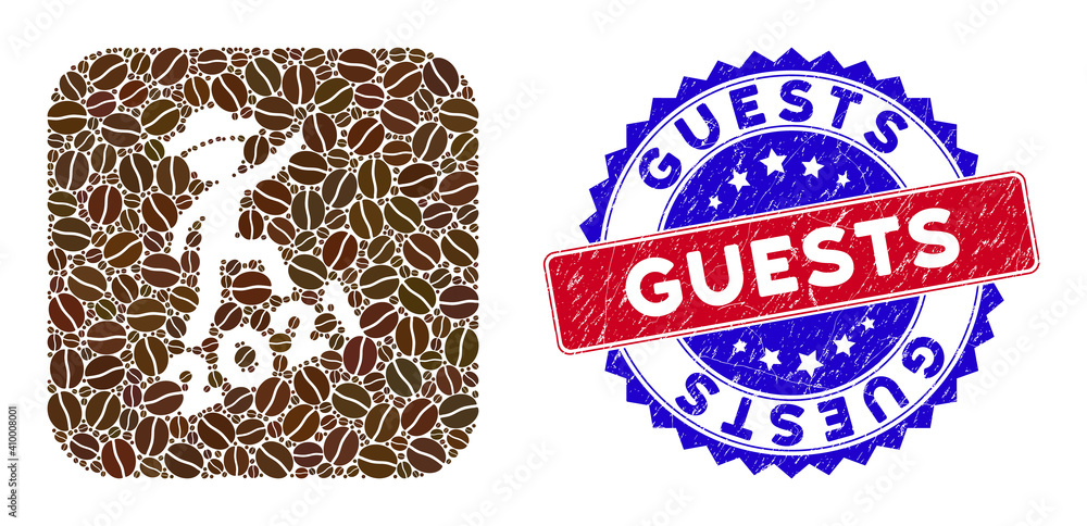 Aufkleber vector collage gentleman climbing 2021 and grunge bicolor guests seal stamp. mosaic gentleman climbi