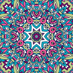 mandala vector surface design with abstract flower