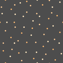 Vector seamless polka dots pattern. Simple design for wrapping paper, textile, wallpaper, stationery.