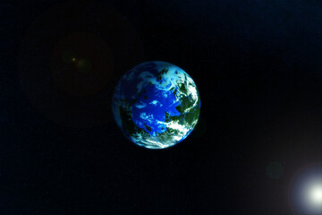 Fototapeta na wymiar Planet Earth. Elements of this image were furnished by NASA.