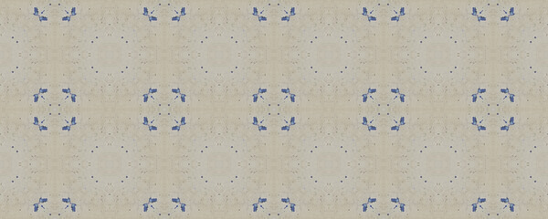 Repeat Damaged Texture. Grunge Indigo Material.