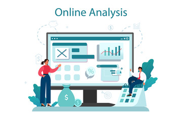 Sale online service or platform. Business planning and development. Sales