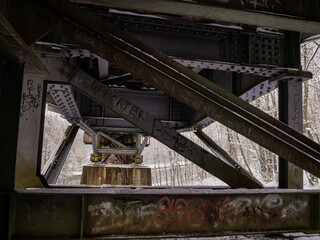 Fototapeta premium Eisenbahnbrücke
