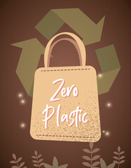 Ecology Background, eco bag