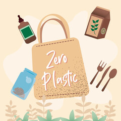 Ecology Background, eco bag