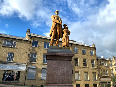 Statue Of, Richard Oastler, The Factory King, Who Strove To Abolish Child Labour In The 1800s In The North Of England