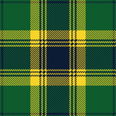 Green, yellow and blue plaid. Tartan pattern for clothes, pillows, tablecloth, paper etc.
