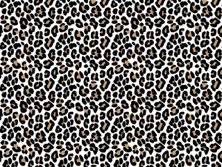 Stickers pour porte Peau animal Modèle sans couture de peau de léopard blanc. Conception d& 39 impression décorative animale pour le textile, le papier et les vêtements.