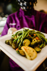 mixed vegetable serving platter 