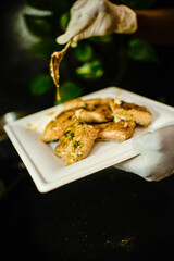 salmon serving platter 