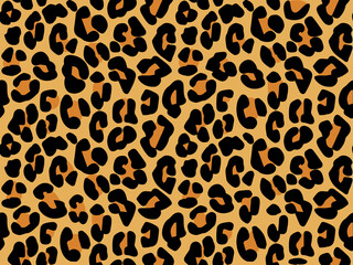 Leopard skin seamless pattern. Animal decorative print design for textile, paper and clothes.