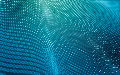 Abstract background. Molecules technology with polygonal shapes, connecting dots and lines. Connection structure. Big data visualization.