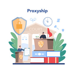 Professional lawyer concept. Punishment and judgement. Guilt and innocence