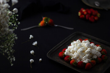 Sugar Sigh with strawberries