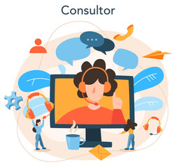 Professional consulting service. Research and recommendation. Idea of strategy