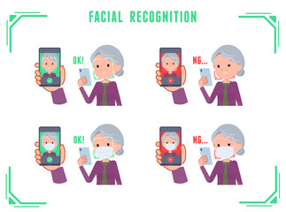 flat type Purple clothes grandma_Facial-Recognition