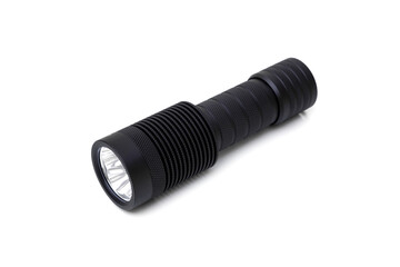 A flashlight isolated on white background