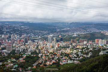 Top view of Caracas from Avila National Park (Venezuela).