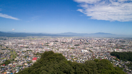 《山形県》山形市内の街並み