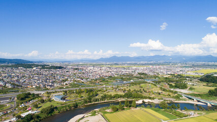 《山形県》山形市内の街並み