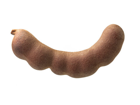 Tamarind fruits isolated on white background.
