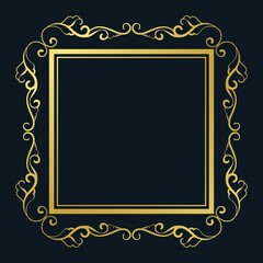 Ornamental floral frame background. - Vector.