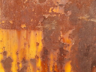 Rusty iron wall texture background

