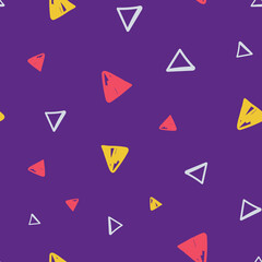 Seamless geometric triangle shape pattern.  Vector design for paper, cover, wallpaper, 
fabric, textile, interior decor and other project.