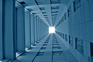 The modern office building from the Angle of the ground