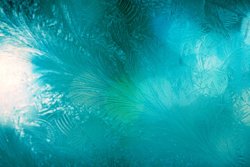 Night window frosting