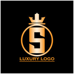 S luxury design logo vector. S design logo business