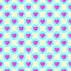 abstract  heart background with dots