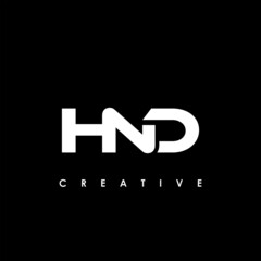 HND Letter Initial Logo Design Template Vector Illustration