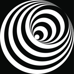 black and white swirl
