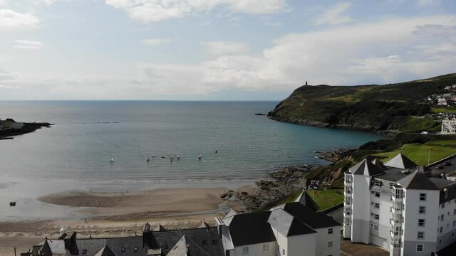 Port Erin Beach, Isle of Man Aerial View
