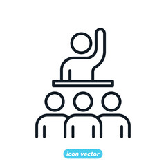 Business teamwork icon. team group human symbol simple vector illustration