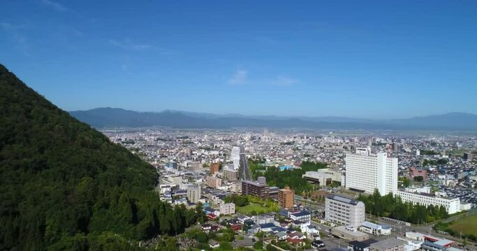 《山形県》山形市内の街並み