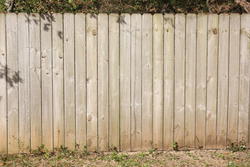 Fototapeta premium Old wooden fence line